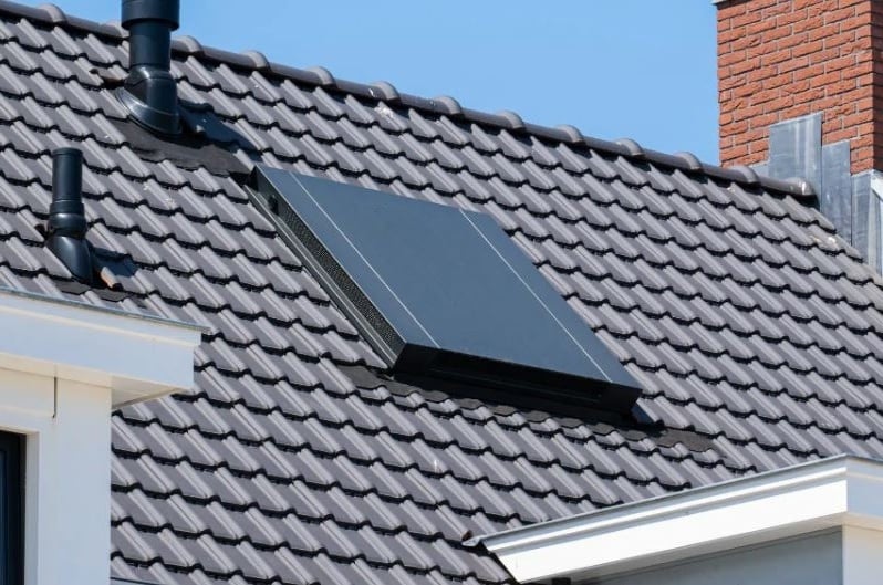 Hydro Top ingewerkt in dak